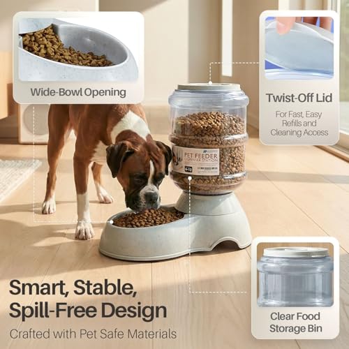 Automatic Pet Feeder & Waterer Set of 2 Pack