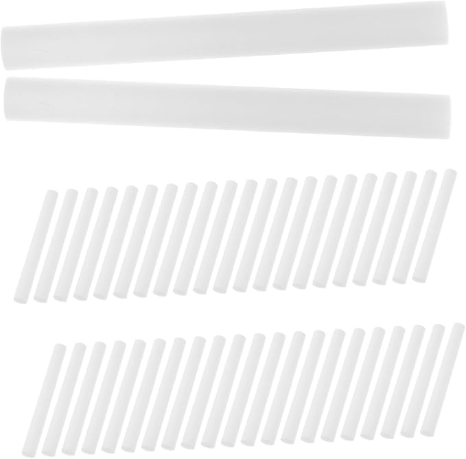 50pcs White Humidifier Cotton Sticks Replacement Filters for Oil Diffuser and Car Humidifier 10x100mm Absorbent Wands for Essential Oil Aromatherapy - AquaVibe