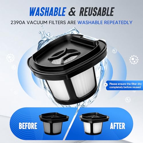 2390A 2284W Vacuum Filter Replacement for Bi (4 Count)