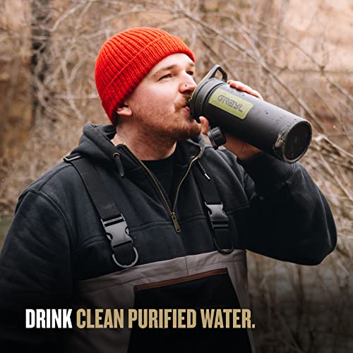 GeoPress 24 oz Water Purifier & Water Filter Bottle