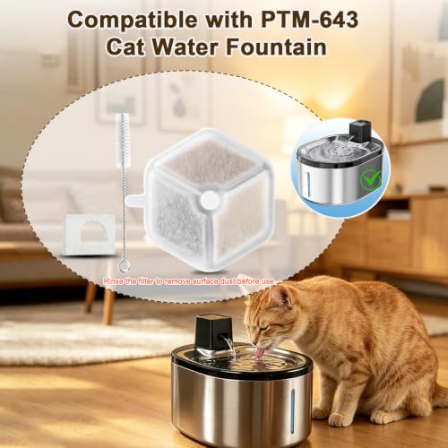 8PK Cat Water Filter for PTM (17 Count)