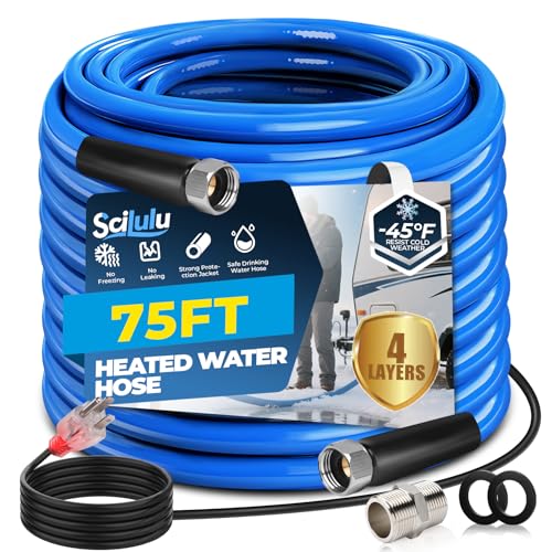 75FT Heated Water Hose for RV