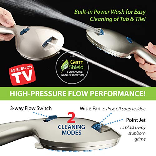 AquaCare 50 mode High Pressure 7 inch Shower Head Combo w