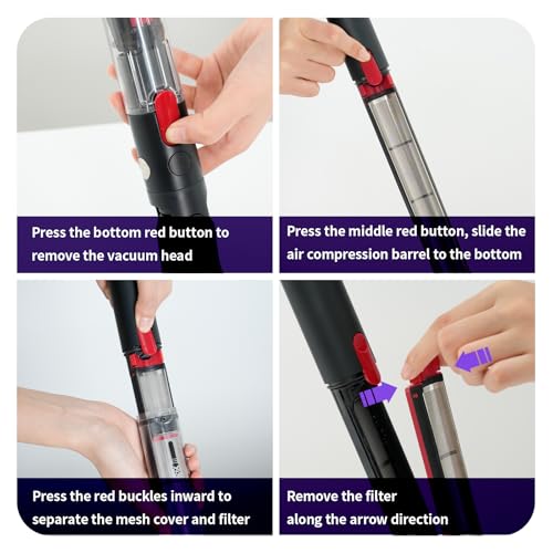 SV50 Vacuum Replacement Filters Compatible with Dyson PencilVac