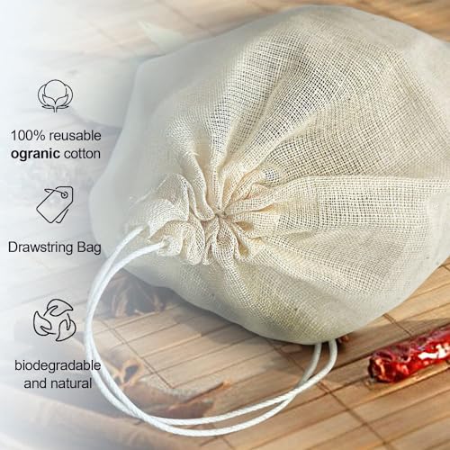 Soup Bags Cotton Mesh Bag for Cooking (20 Count)