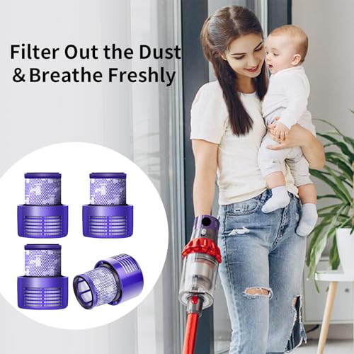 V10 Filter Replacement Compatible with Dyson V10 Cyclone Series