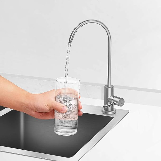 Frizzlife RO Water Filter Faucet- Drinking Water Faucet fits Most Reverse Osmosis Water Filtration System-SUS304 Stainless Steel with Brushed Nickel