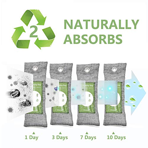 Bamboo Charcoal Air Purifying Bag (6 Count)