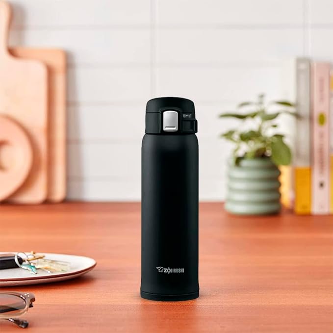 Zojirushi SM-SA48-BA Stainless Steel Vacuum Insulated Mug, 1 Count (Pack of 1), Black