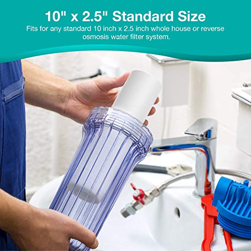 5 Micron 10" x 2.5" Whole House Sediment Water Filter Cartridge (24 Count)