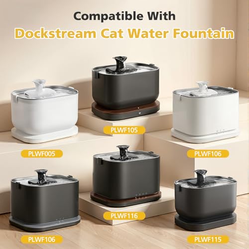 25+25 Pack Replacement Filters for PETLIBRO Dockstream Cat Water Fountain (50 Count)