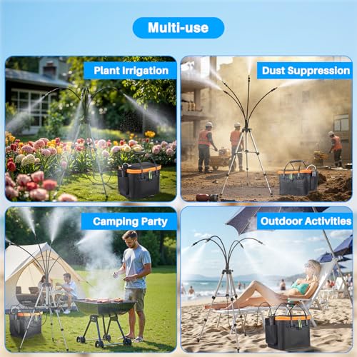 Portable Misting System with Standing