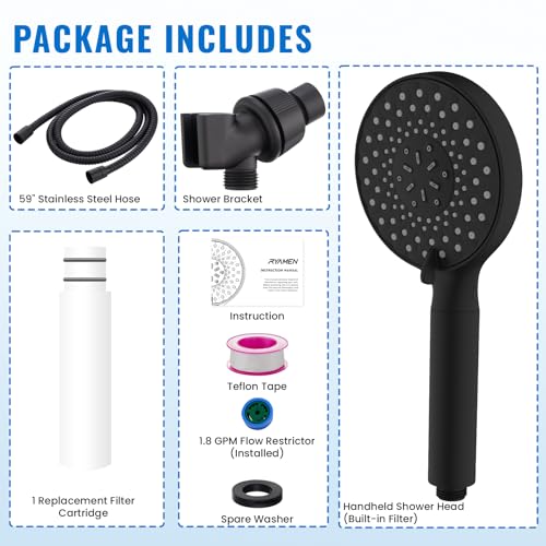 Filtered Shower Head with Handheld