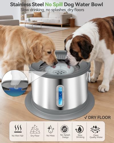 14L No Spill Dog Water Bowl (5 Pound)