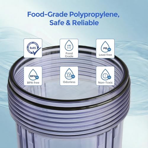 WH C10HD 10" x 4.5" Whole House Water Filter Housing