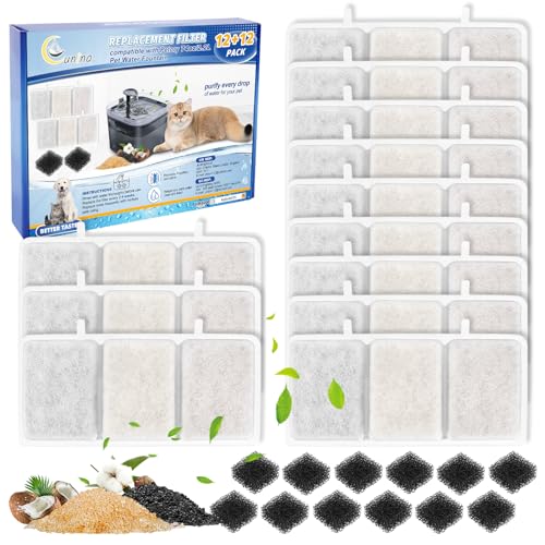 24 PCS Cat Water Fountain Filters (24 Count)