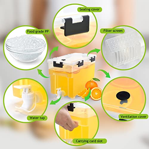 1.5 Gallon Drink Dispenser For Fridge