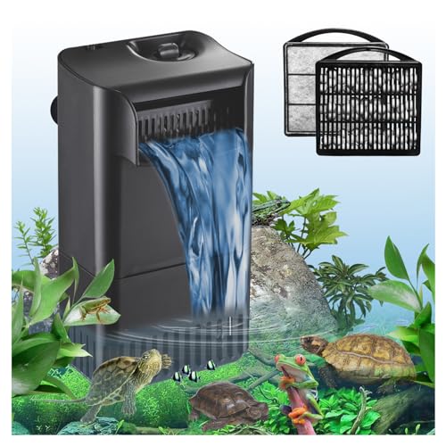 222GPH 10W Turtle Tank Filter Aquarium Filter Power Adjustable 10