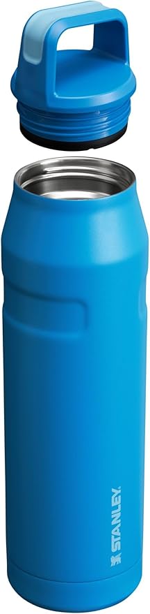 Stanley IceFlow Cap and Carry Water Bottle | Wide Mouth Twist Lid | Lightweight & Leakproof for Travel & Sports | Insulated Stainless Steel | BPA-Free