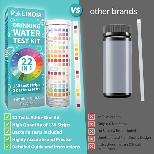 22 in 1 Drinking Water Test Kit 130 Strips (130 Count)
