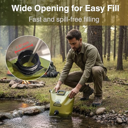 Camping Water Container 2 Gallon Collapsible Water Jug with Spout