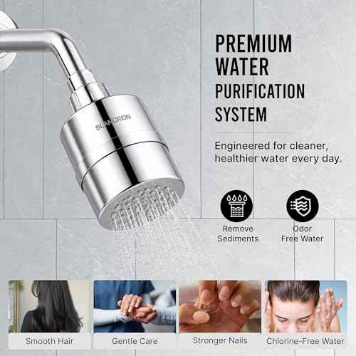 Filtered Shower Head for Hard Water