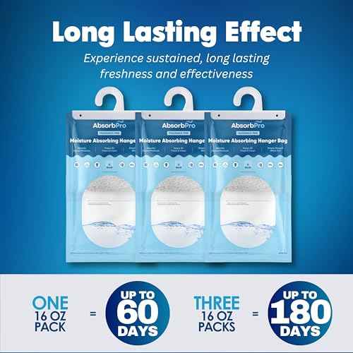 Moisture Absorbing Hanger Bag Fragrance Free (3 Count)