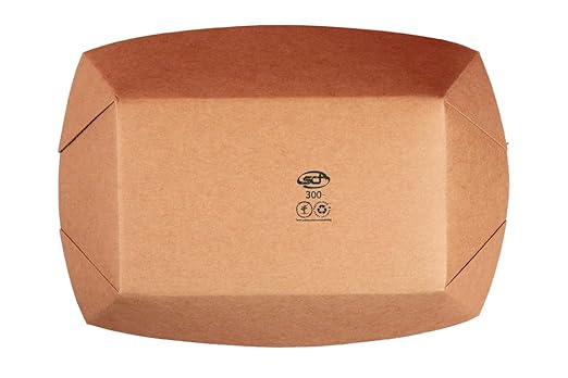 Southern Champion Tray 0525 #300 ECO Kraft Paperboard Food Tray, 3 lb Capacity (Case of 500), Natural