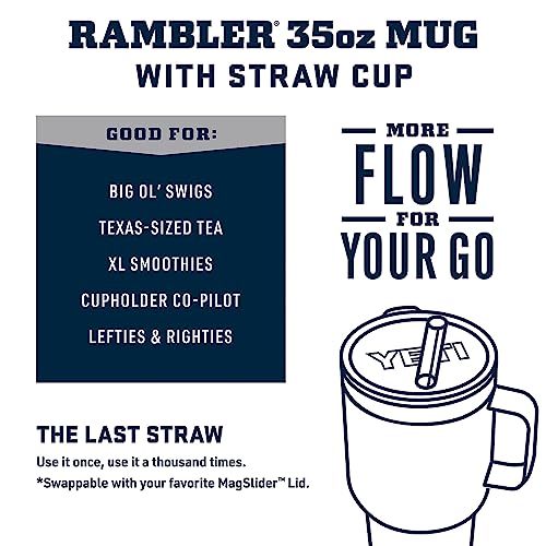 Rambler 35 oz Tumbler with Handle and Straw Lid