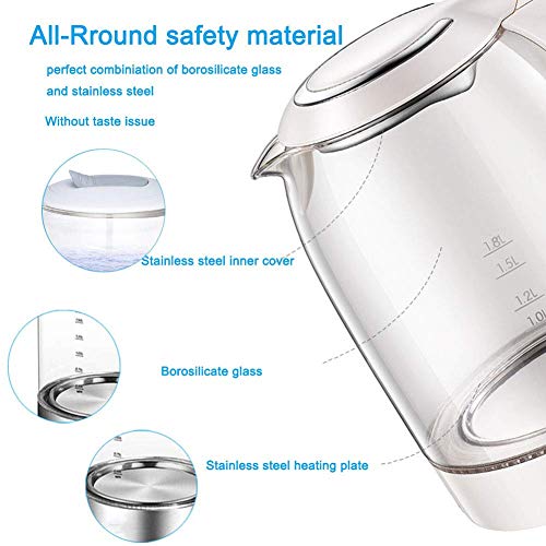 Kettles 1.8L Glass Electric Kettle