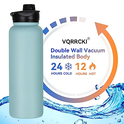 40 oz Insulated Water Bottle with Straw