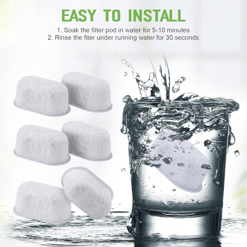 Coffee Maker Water Filter Replacement For GE Cafe Drip Coffee Maker 6 Pcs (6 Count)