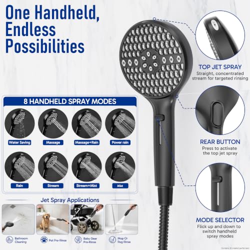 Filtered Shower Head with Handheld