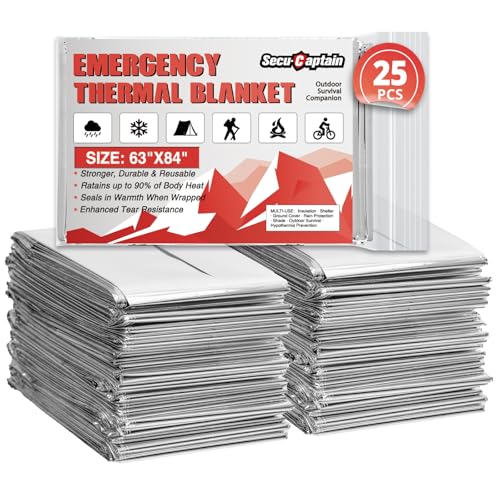 Survival Emergency Thermal Blankets (25 Count)