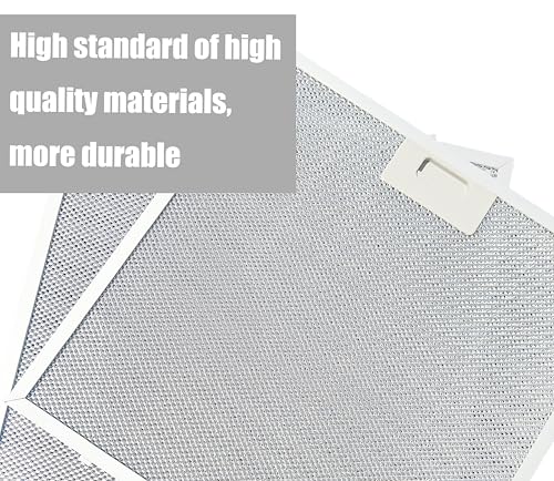 WB02X27207 Range Hood Grease Filters Compatible with GE Extractor Hood JVX5300BJ1TS JVX5300DJ1BB Replace 4463981 AP6039217 PS11771771 EAP11771771 Efficient Kitchen Air Quality Solutions (2 Count)