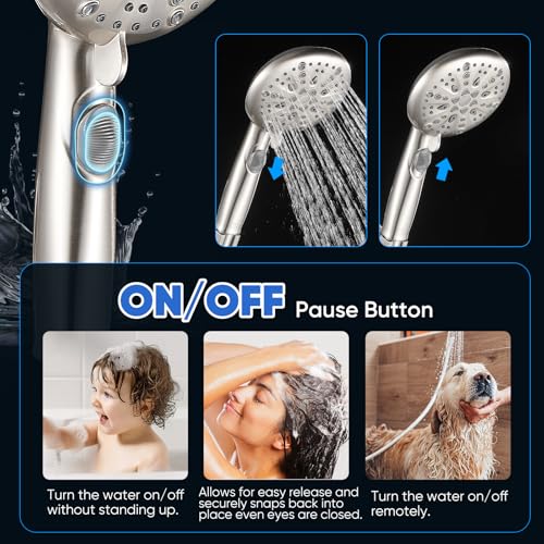 9 Spray Modes Handheld Shower Head