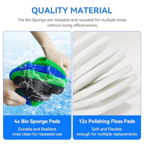 HW 304B Canister Filter Replacement for SUNSUN HW (12 Count)