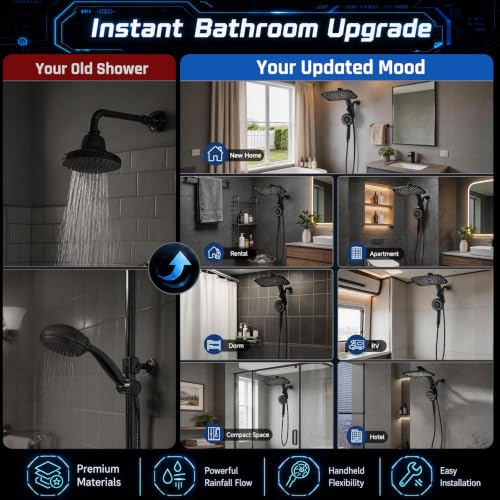 12" Rain Shower Head with Handheld