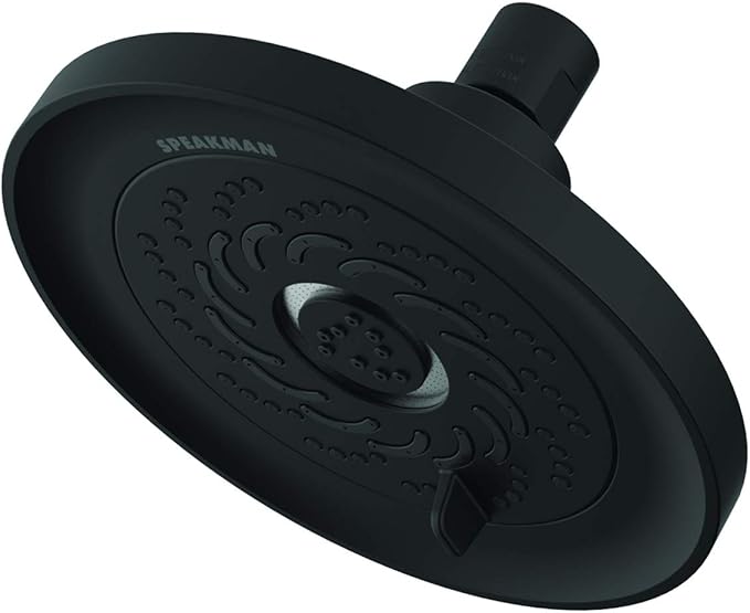 Speakman S-5000-MB-E15 Neo Exhilaration High Pressure Fixed Shower Head, 1.5 GPM, Matte Black
