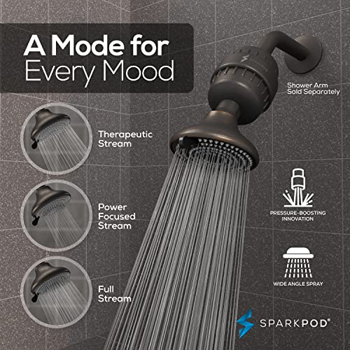 23 Stage Filtered Shower Head with 3 Spray Settings