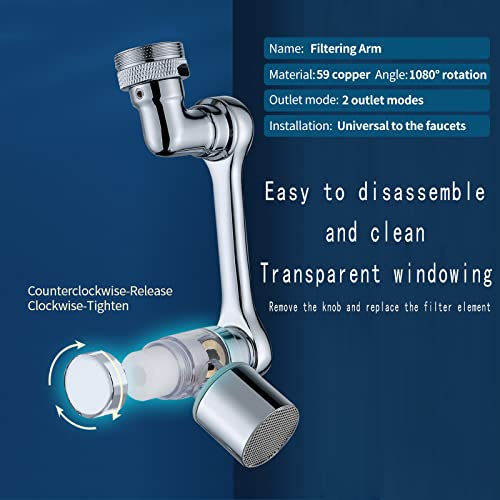 1080° Rotating Filter Faucet Extender