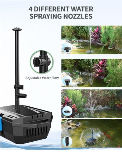 20W Solar Pond Filter with Fountain Pump