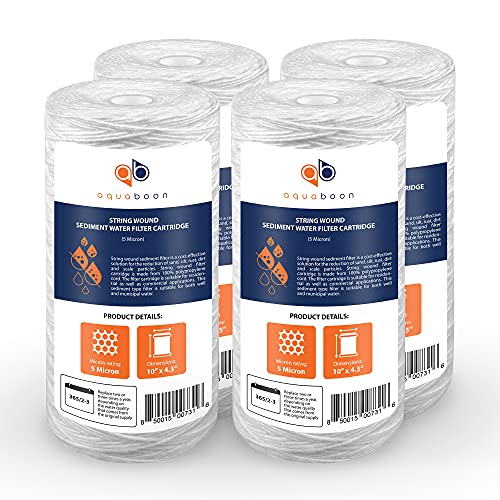 5 Micron Water Filter 10 x 4.5 inch (4 Count)
