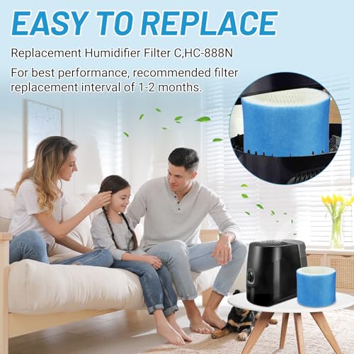 6 Pack Upgraded HC888 Series Filters C for Honeywell HCM (6 Count)