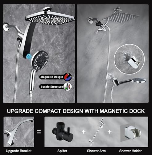 12" High Pressue Rain Shower Head with Handheld