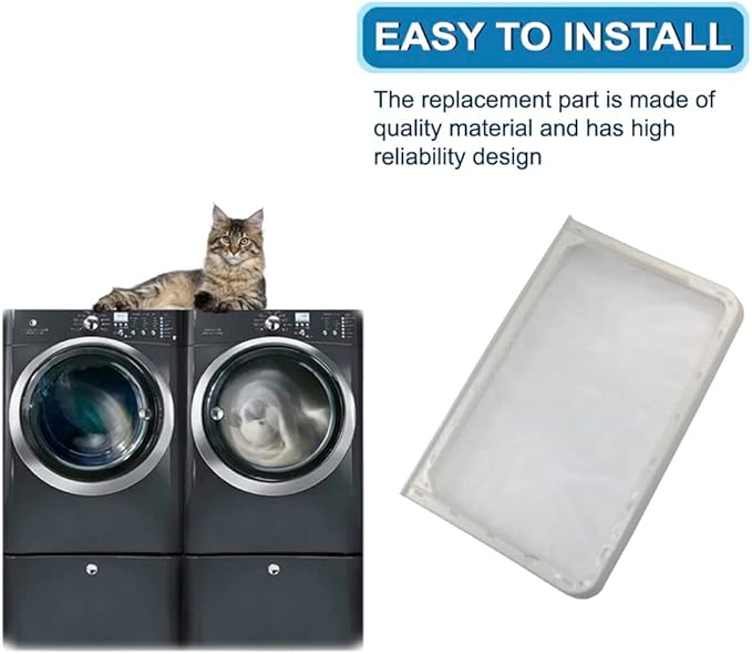 HQRP Dryer Lint Filter Screen compatible with Maytag Neptune MDE7500 MDE5500 MDE4000 MDG7500 MDG7600 MDG5500 MDG4000 series Dryers, Replacement for 33001808 WP33001808 parts