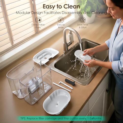 11L 372oz Large Dog Water Fountain