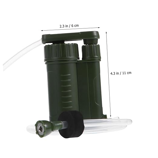 Abaodam 1pc Portable Emergency Water Pump Compact Water Purifier for Camping Hiking and Outdoor Activities Removes Sediment Design