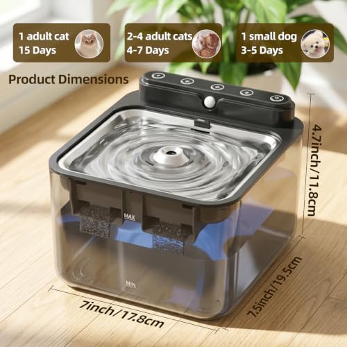 Wireless Cat Water Fountain Battery Operated