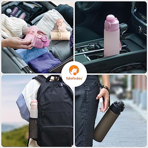 Collapsible Water Bottles with Straw for Travel